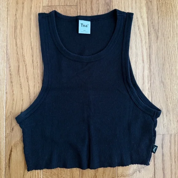 ARITZIA TNA Ribbed Racerback Tank (Cropped) - Picture 1 of 2